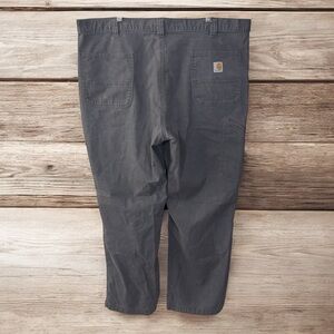 44x32 Carhartt Gray Cargo Pants Durable Workwear Utility Casual Classic Cotton